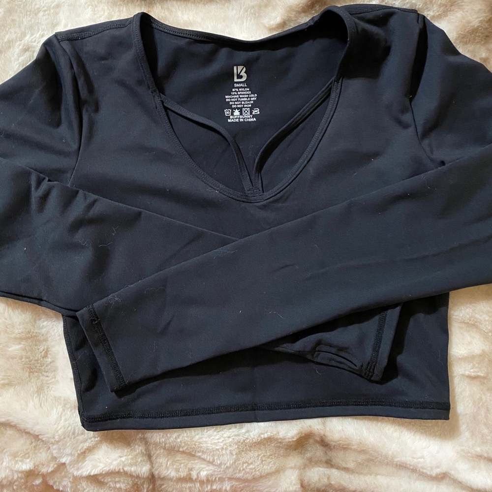 BuffBunny Black Long Sleeve Top